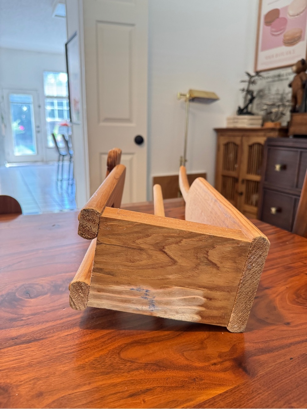 Vintage Rare Wooden Dog Toilet Paper Roll Holder "Spare Rolls" - Picture 6 of 11